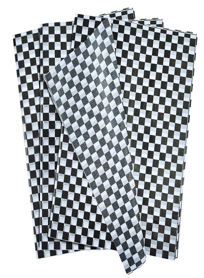 MUNILAIL 100 Sheets Checkered Tissue Paper 14 x 20 Inches Black and White Tissue Paper for Gift Bags Bulk Race Car Wrapping Papers Gift Papers Tissue for Birthday Gift Packing Crafts - Image 1